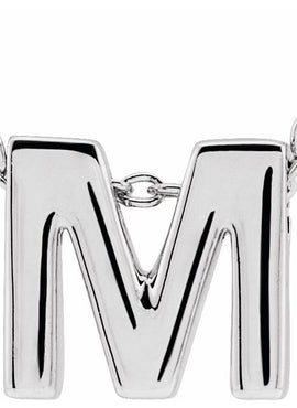 14K Yellow Gold Initial A 16-18