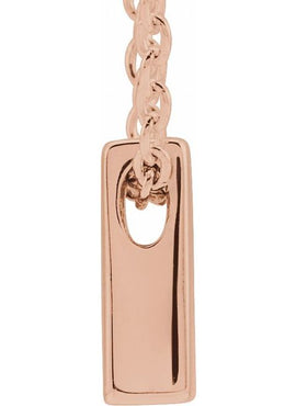 14K Yellow Gold Initial A 16-18