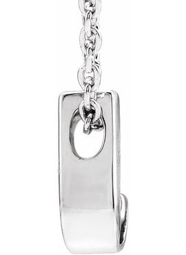 14K Yellow Gold Initial A 16-18