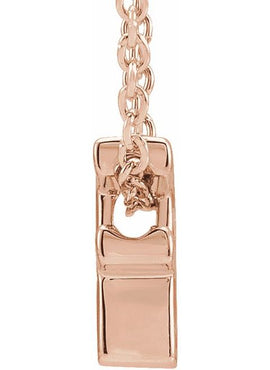 14K Yellow Gold Initial A 16-18