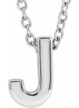 14K Yellow Gold Initial A 16-18