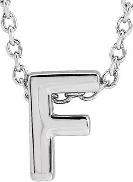 14K Yellow Gold Initial A 16-18