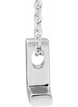 14K Yellow Gold Initial A 16-18