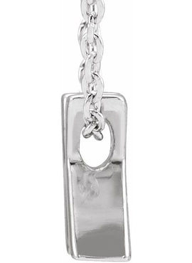 14K Yellow Gold Initial A 16-18