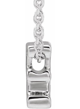 14K Yellow Gold Initial A 16-18
