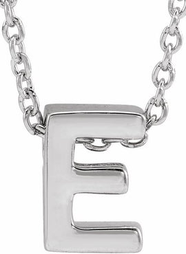 14K Yellow Gold Initial A 16-18