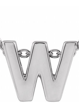 14K Yellow Gold Initial A 16-18