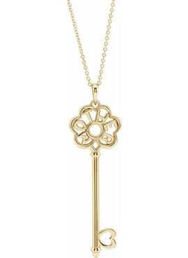 14K Yellow Gold Mother's Key® 16-18