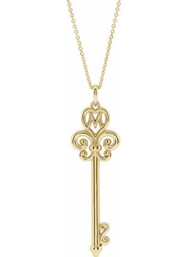 14K Yellow Gold Mother's Key® 16-18