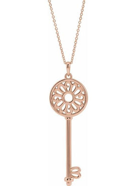 14K Yellow Gold Mother's Key® 16-18