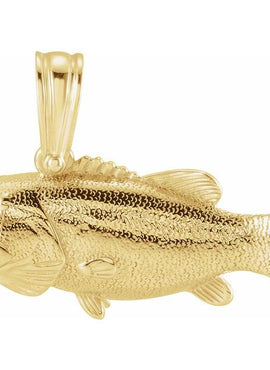 Sterling Silver Bass Pendant