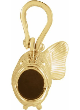 Sterling Silver Bass Pendant