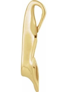 14K Yellow Gold Freeform Pendant
