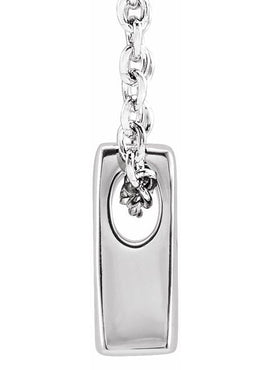 14K Yellow Gold Initial A 16-18