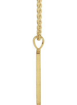 14K White Gold 1/6 CTW Natural Black Diamond Triangle 24