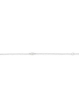 14K White Gold Imitation Mozambique Garnet Youth Birthstone 4 1/2-5 1/2