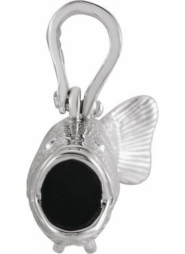 Sterling Silver Bass Pendant