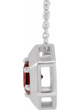 14K White Gold 1/2 CT Natural Diamond Geometric 16-18