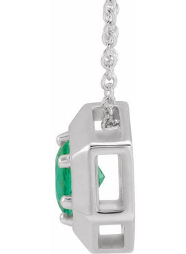 14K White Gold 1/2 CT Natural Diamond Geometric 16-18