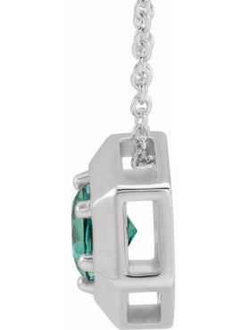 14K White Gold 1/2 CT Natural Diamond Geometric 16-18