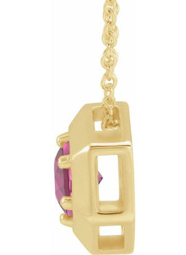 14K White Gold 1/2 CT Natural Diamond Geometric 16-18