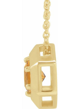 14K White Gold 1/2 CT Natural Diamond Geometric 16-18