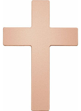 14K White Gold 18 Gauge Cross Stamping without Eyelet
