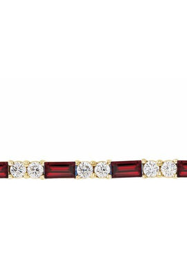 14K White Gold Natural Blue Sapphire & 1/6 CTW Natural Diamond Bar 16-18