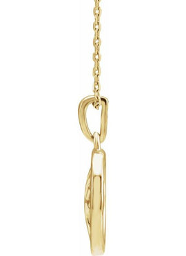 14K Yellow Gold Tree of Life 16-18