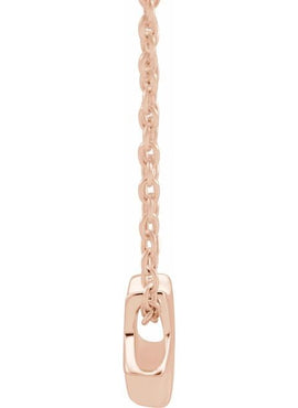 14K Rose Gold Star 16-18