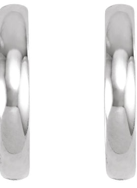 14K Rose Gold Hinged 14 mm Hoop Earrings