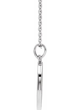 14K White Gold 1/5 CTW Natural Diamond Engravable 16-18