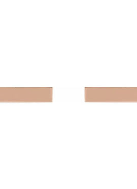 14K White Gold Engravable Bar Earrings