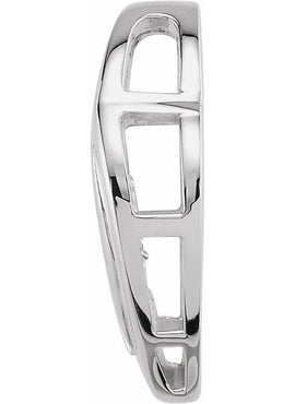14K White Gold Pendant Enhancer