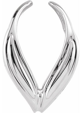 14K White Gold Pendant Enhancer