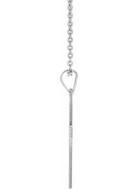 Sterling Silver 36.8x17.7 mm Cross Pendant