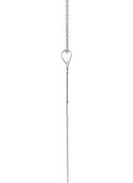 Sterling Silver 36.8x17.7 mm Cross Pendant
