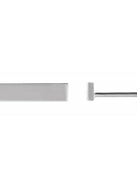 14K White Gold Engravable Bar Earrings