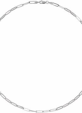 14K Yellow Gold 3.85 mm Paperclip-Style 7