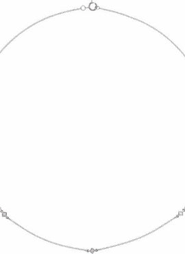 14K Yellow Gold 1/6 CTW Natural Diamond 3-Station 16