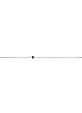 14K White Gold Imitation Mozambique Garnet Youth Birthstone 4 1/2-5 1/2