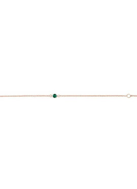 14K White Gold Imitation Mozambique Garnet Youth Birthstone 4 1/2-5 1/2
