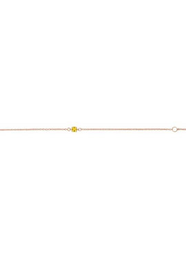 14K White Gold Imitation Mozambique Garnet Youth Birthstone 4 1/2-5 1/2