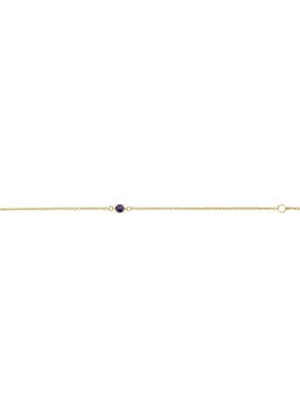 14K White Gold Imitation Mozambique Garnet Youth Birthstone 4 1/2-5 1/2