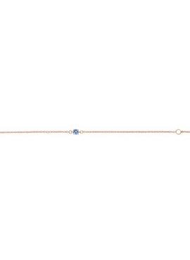 14K White Gold Imitation Mozambique Garnet Youth Birthstone 4 1/2-5 1/2