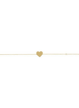 14K White Gold Engravable Heart 7-8