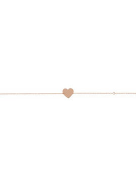 14K White Gold Engravable Heart 7-8