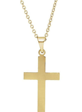 Sterling Silver 36.8x17.7 mm Cross Pendant