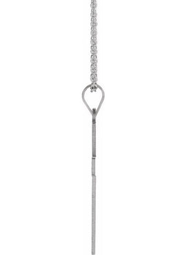 Sterling Silver 36.8x17.7 mm Cross Pendant
