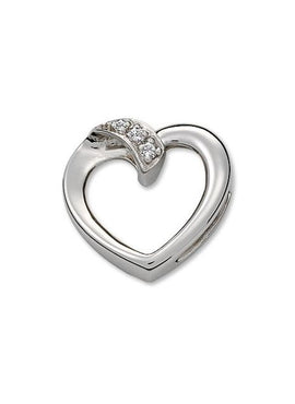 Platinum .03 CTW Natural Diamond Heart Pendant